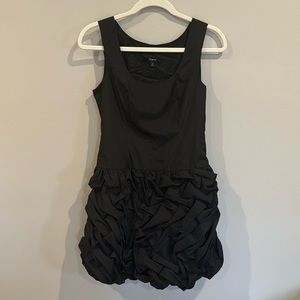 Black tight on top bubble bottom dress. Size 4 express
